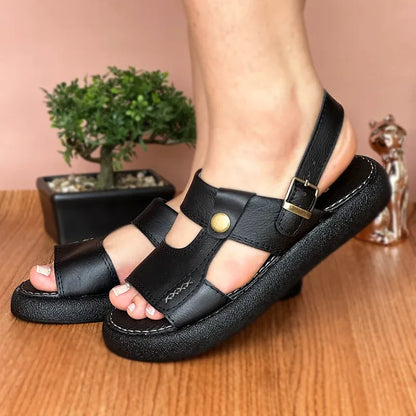 Sandalias en Cuero para dama